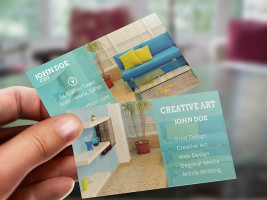 Free Modern  Creative PSD business card print template download