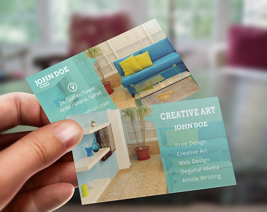 Free Modern & Creative PSD business card print template download