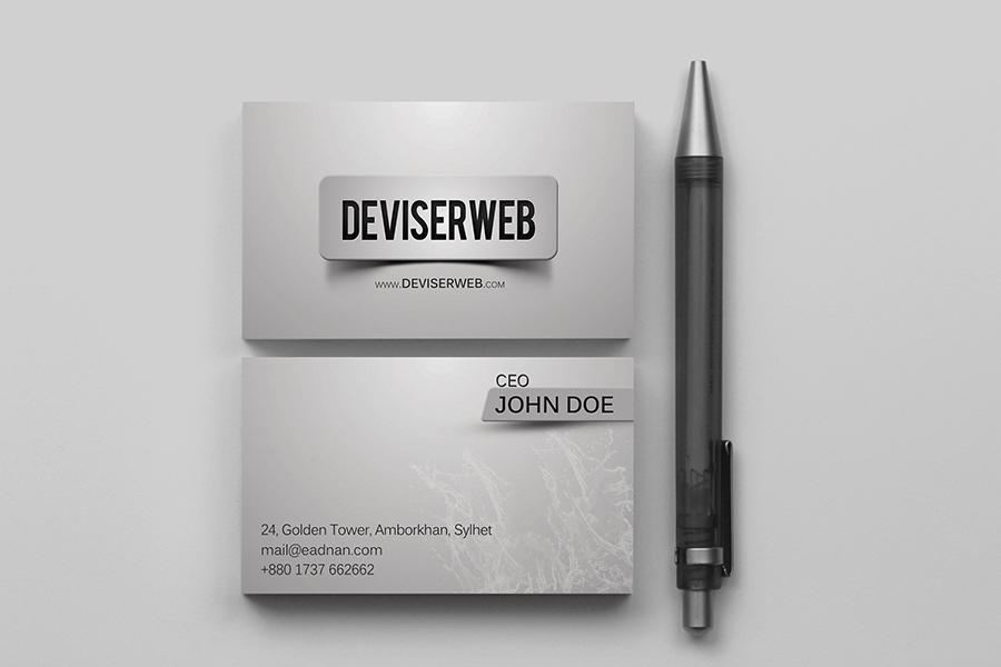 free premium style business card template psd download