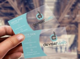 Circle Transparent Plastic Business Card Template psd free download psdboomcom