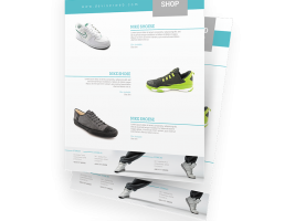 Clean And minimal product promotionshowcase poster template