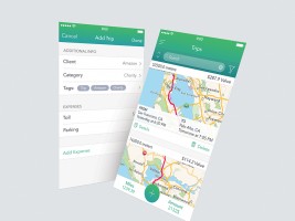 Free modern app ui screen mock ups psd