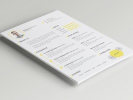 CV or Resume PSD Template Free Download