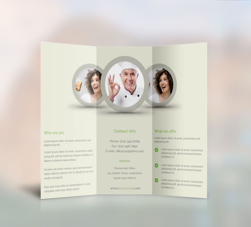 Free Trifold brochure template download