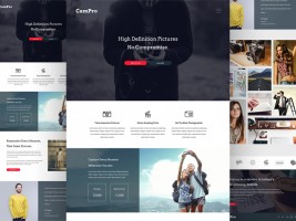 Free Camera Webpage Design PSD