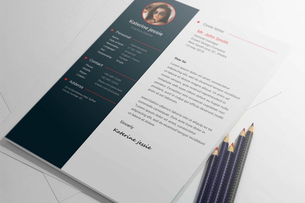 free-psd-resume-cv-template-download Cover letter