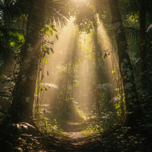 Dense Jungle Canopy Scene