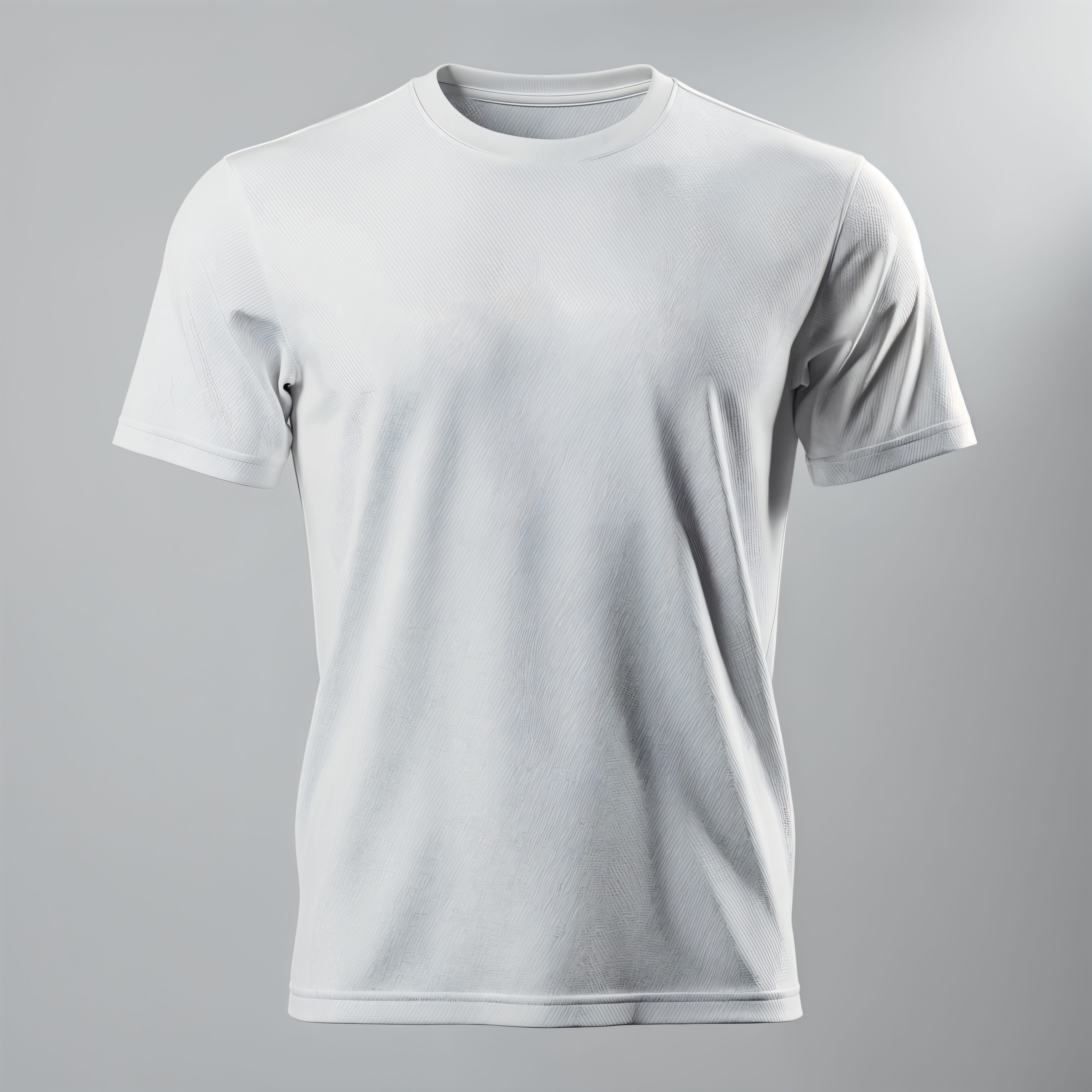 Free AI photo: Premium White Athletic Jersey Mockup. A crisp white athletic jersey is centered against a light gray background.. Categories: Fashion, Mockups. Colour: Gray.