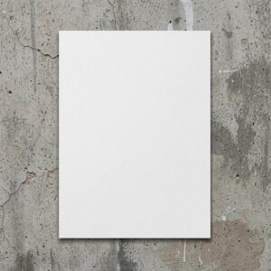 Free AI photo: Realistic Poster Mockup Display. A single poster is fixed to a street wall under soft daylight.. Categories: Architecture, Mockups, Photography. Colour: Gray.