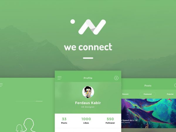 we connect app nui psd psdboom