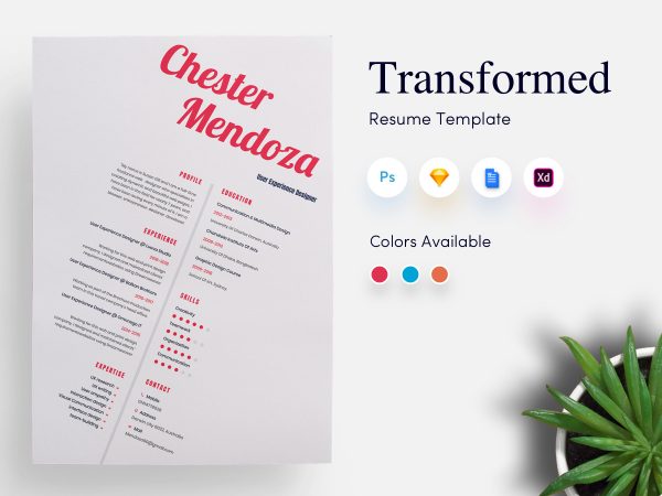 Transformed CV/Resume Template