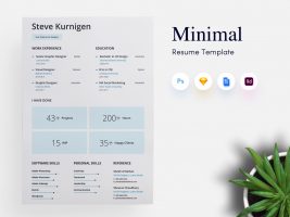 Designer Minimal CV Resume Template